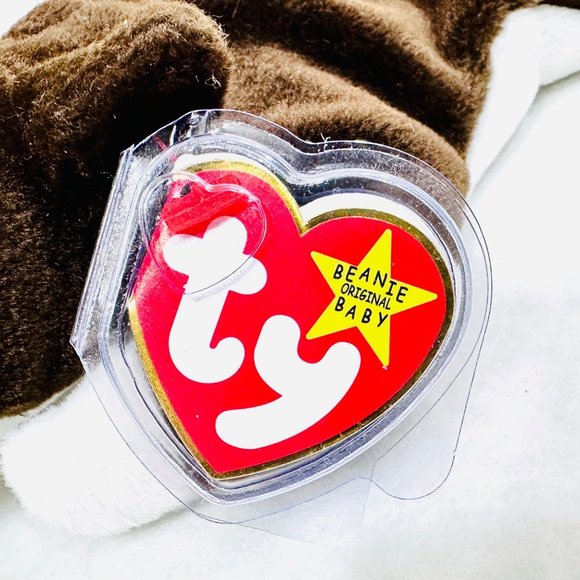 Ty Bruno Beanie Baby Vintage 1997 - Retired - All Tags/Heart Protector - Picture 7 of 12